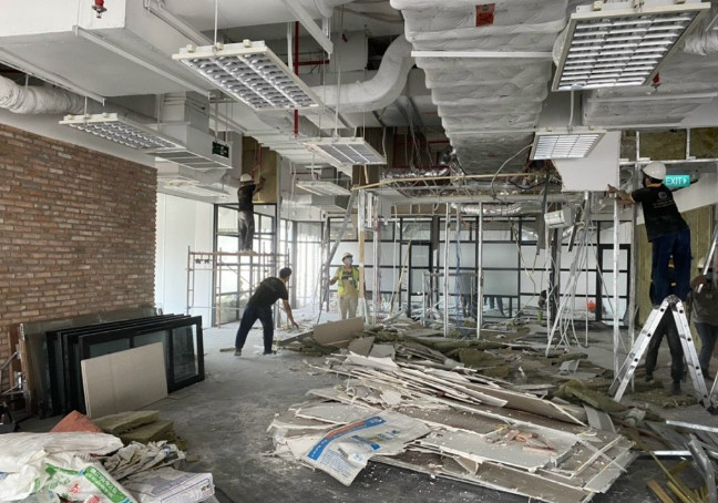 Tháo dỡ hoàn trả mặt bằng theo quy định hợp đồng