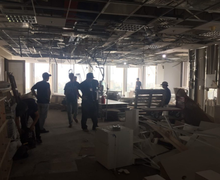 Tháo dỡ hoàn trả mặt bằng theo quy định hợp đồng