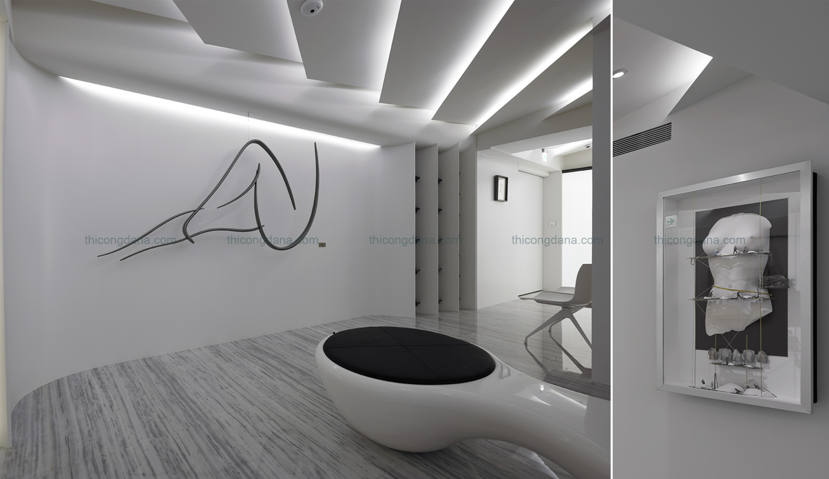 Thiết kế decor trọn gói nội thất phòng khám hiện đại tại Đà Nẵng