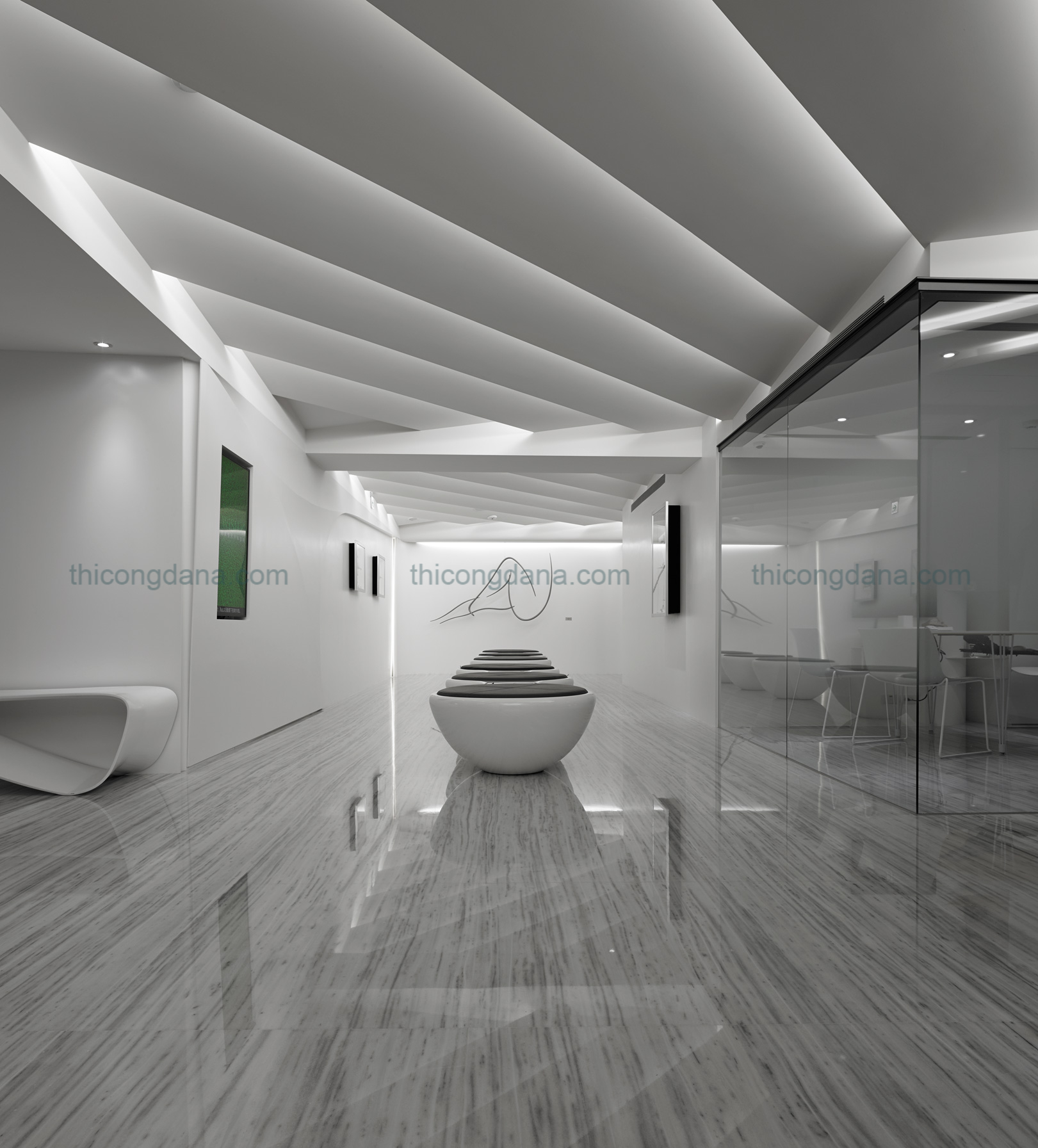 Thiết kế decor trọn gói nội thất phòng khám hiện đại tại Đà Nẵng