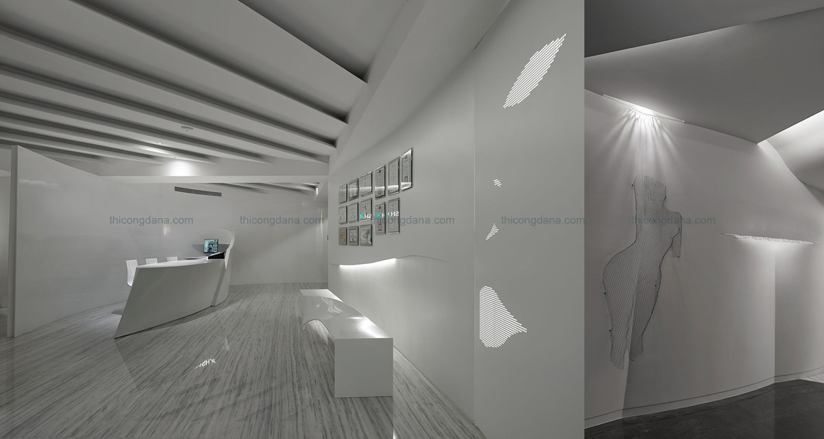 Thiết kế decor trọn gói nội thất phòng khám hiện đại tại Đà Nẵng