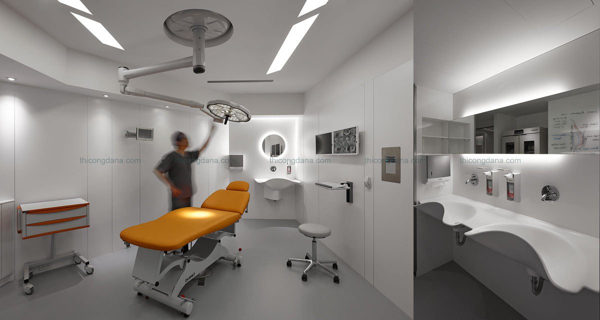 Thiết kế decor trọn gói nội thất phòng khám hiện đại tại Đà Nẵng