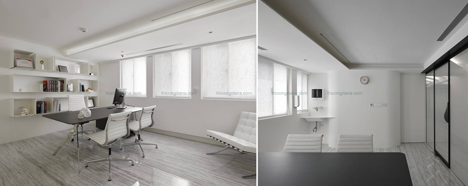 Thiết kế decor trọn gói nội thất phòng khám hiện đại tại Đà Nẵng