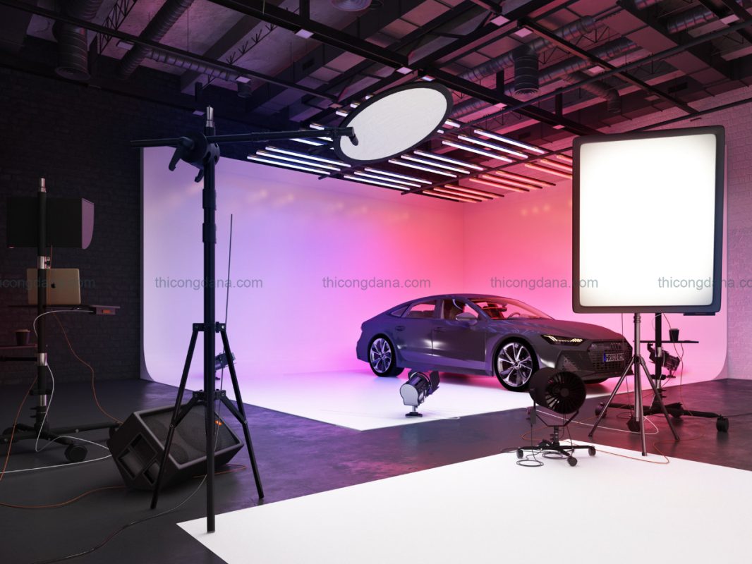 Thiết kế thi công nội thất phòng chụp hình quay phim hiện đại cao cấp tại Đà Nẵng