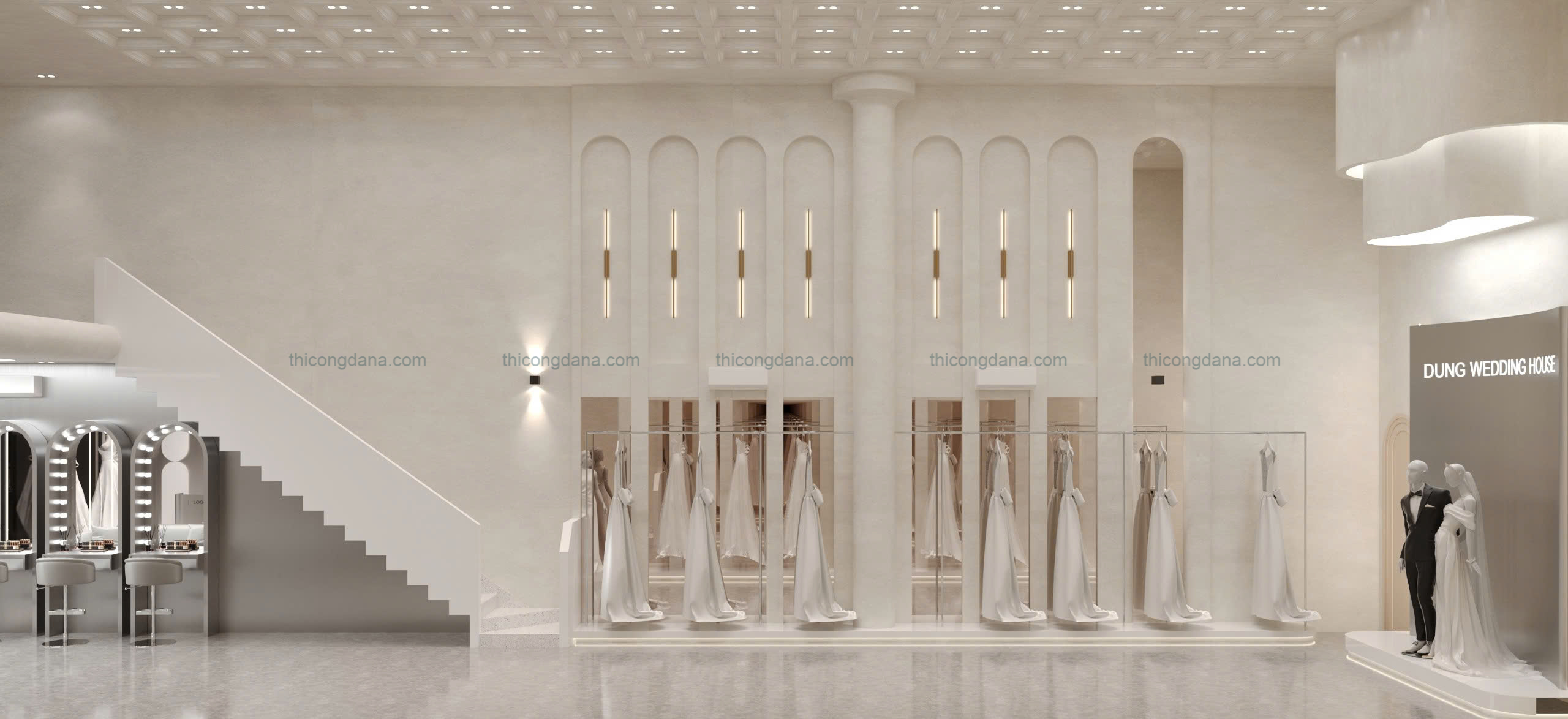 Thiết kế thi công nội thất studio wedding trọn gói tại Đà Nẵng