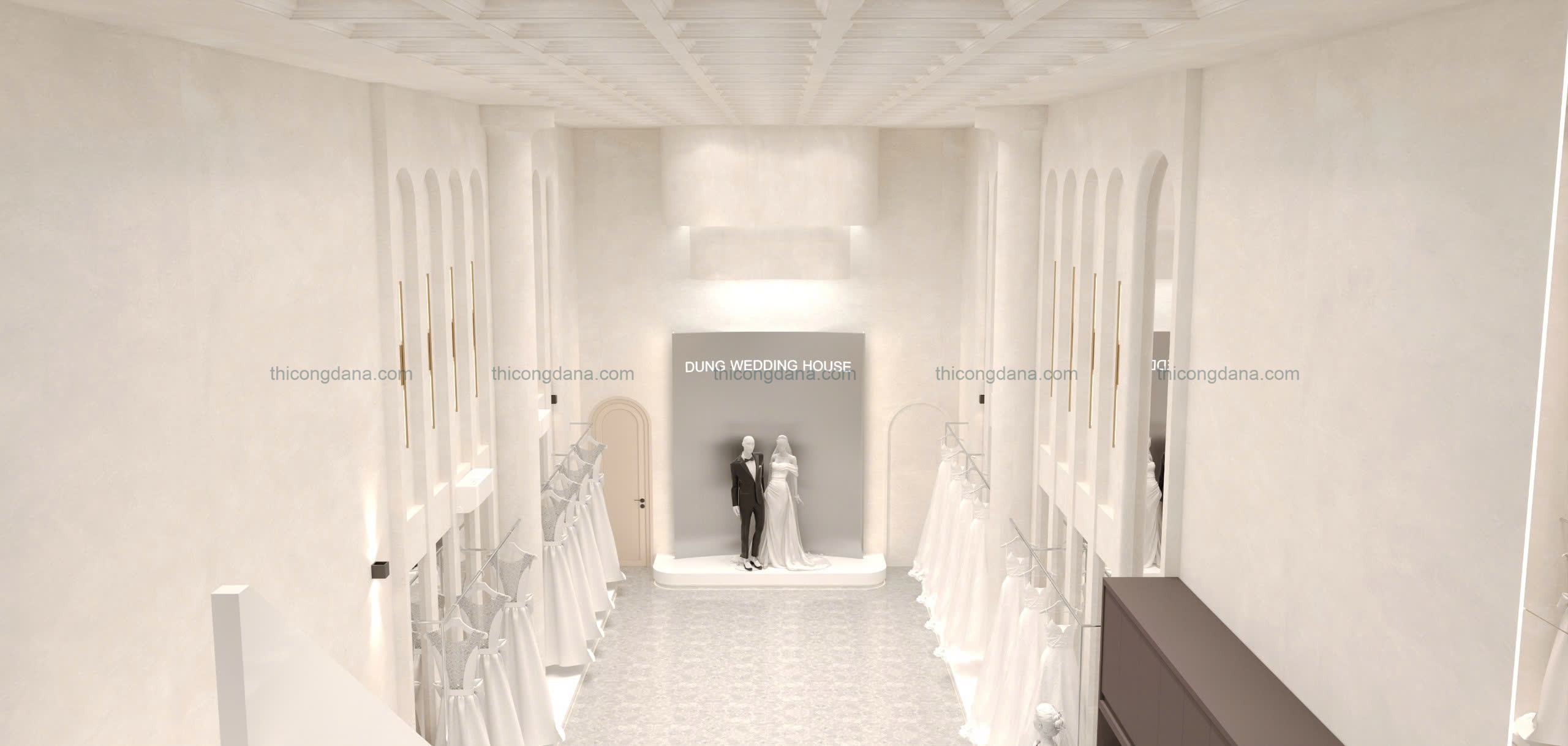 Thiết kế thi công nội thất studio wedding trọn gói tại Đà Nẵng