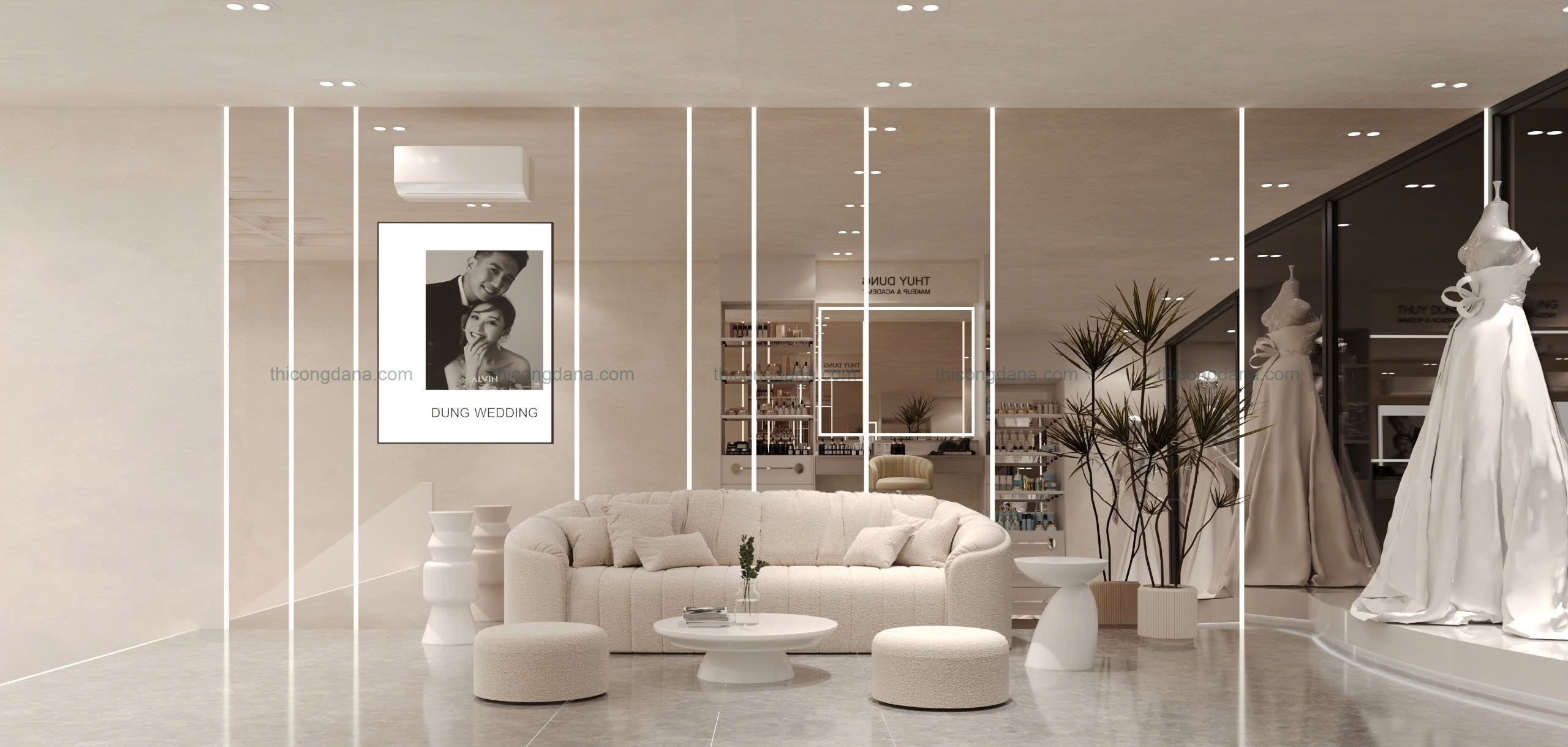 Thiết kế thi công nội thất studio wedding trọn gói tại Đà Nẵng