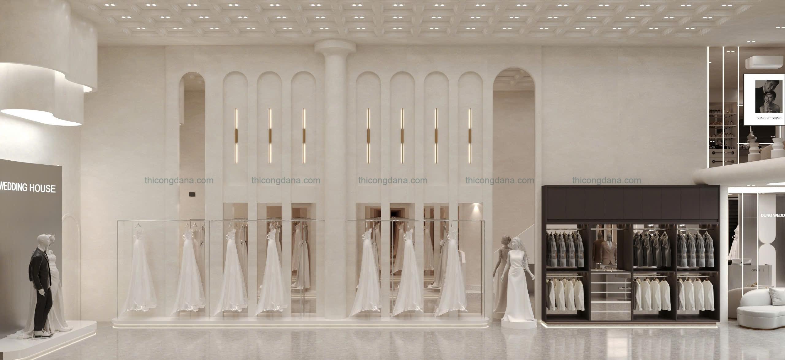 Thiết kế thi công nội thất studio wedding trọn gói tại Đà Nẵng