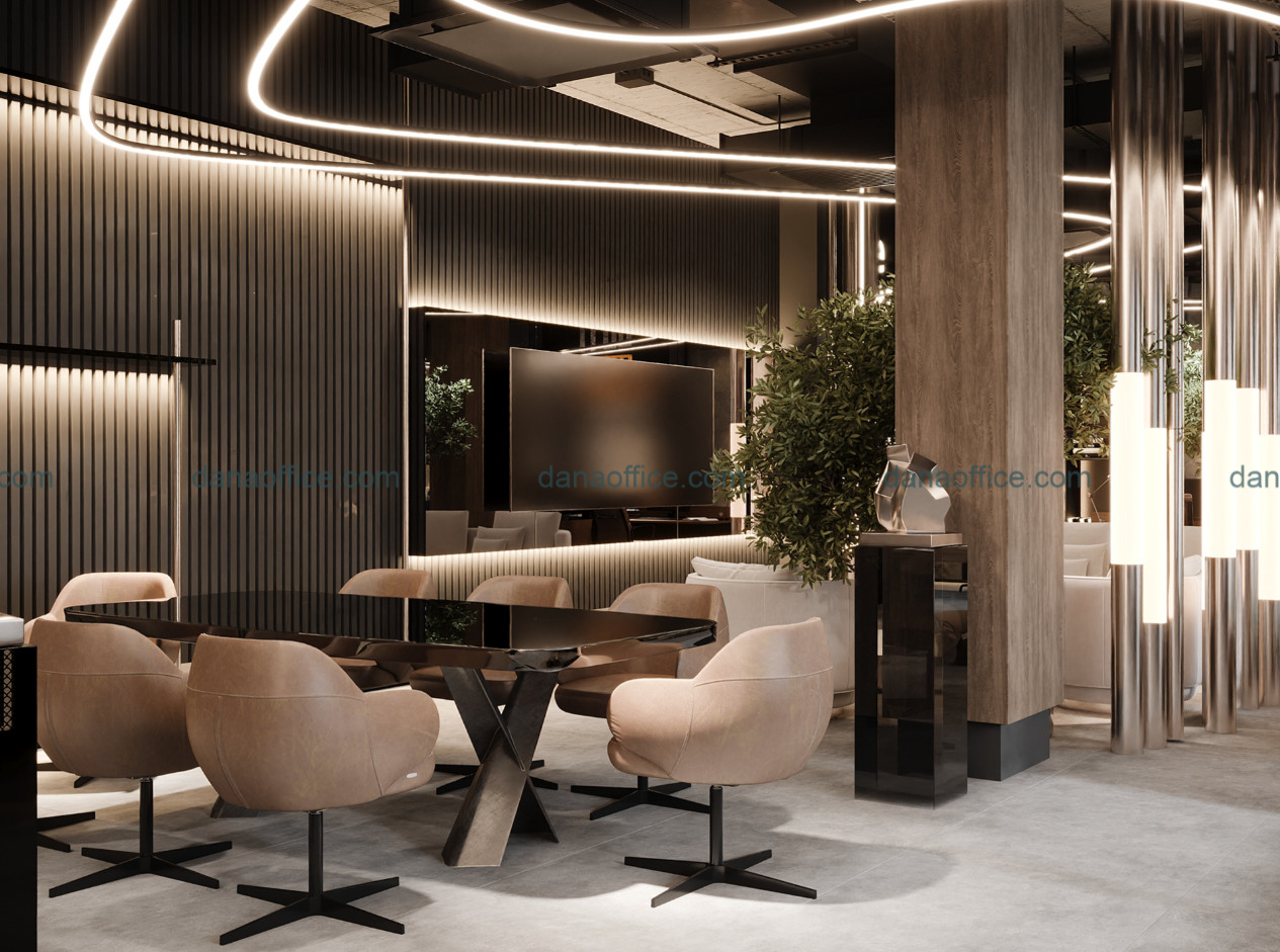 Hình ảnh thiết kế thi công nội thất văn phòng làm việc hiện đại