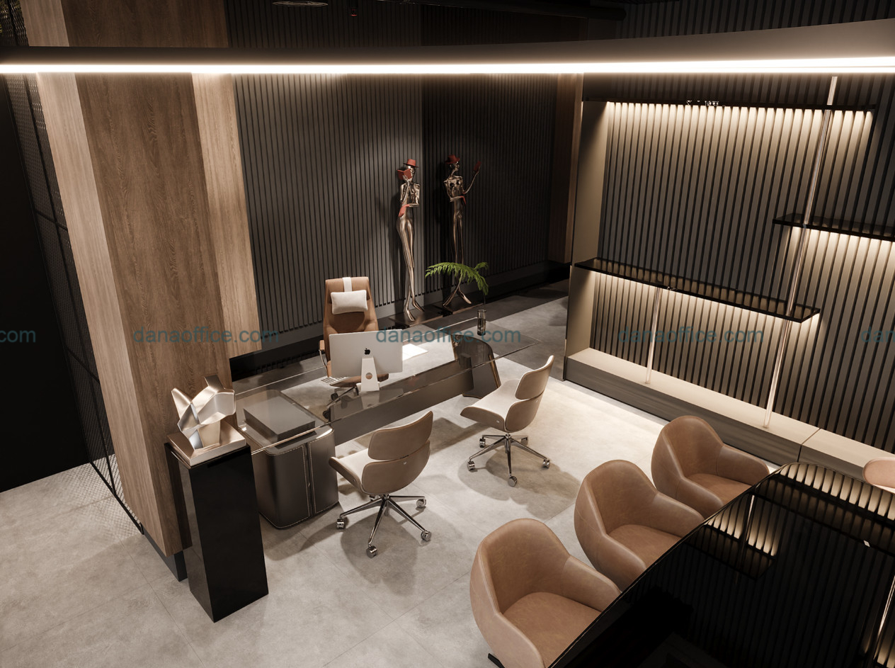 Hình ảnh thiết kế thi công nội thất văn phòng làm việc hiện đại