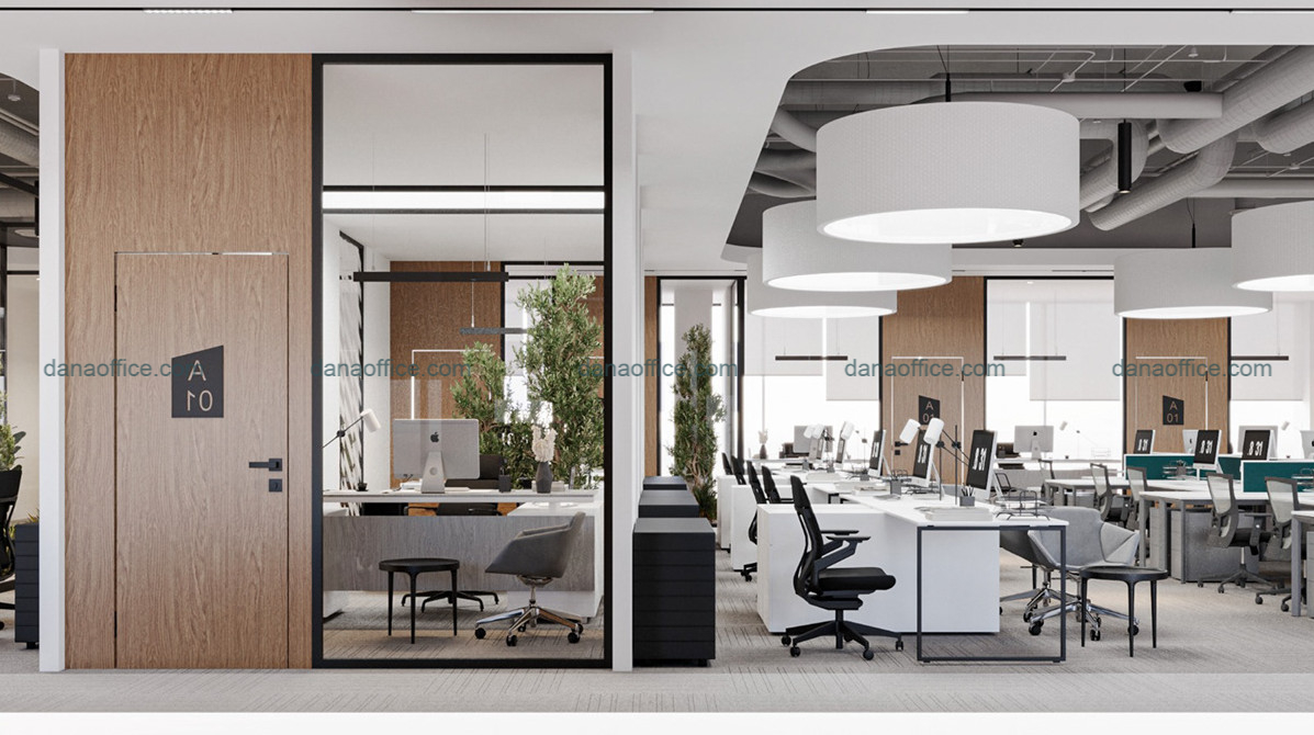 Mẫu phong cách thiết kế văn phòng hiện đại