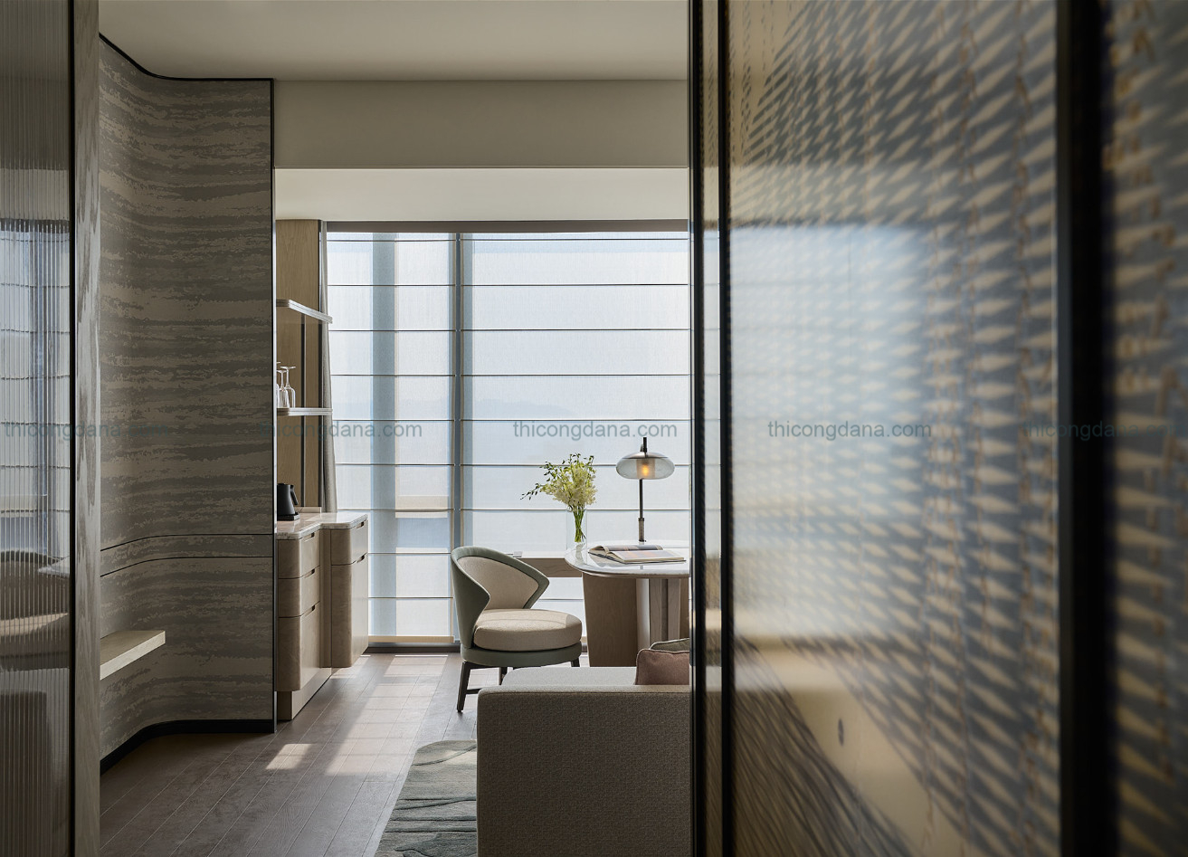 Thiết kế thi công nội thất hotel trọn gói theo phong cách kiến trúc hiện đại sang trọng