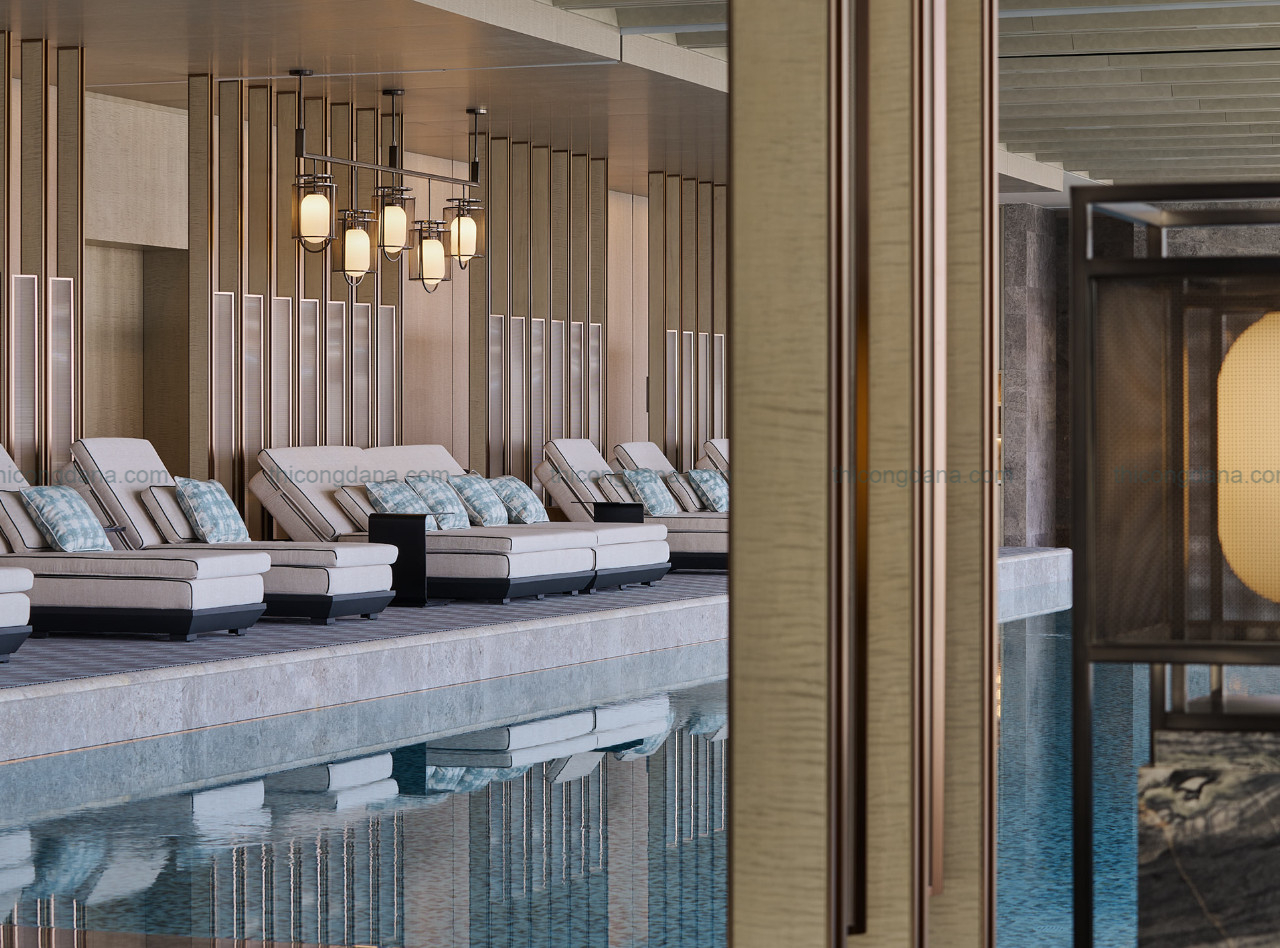 Thiết kế thi công nội thất hotel trọn gói theo phong cách kiến trúc hiện đại sang trọng