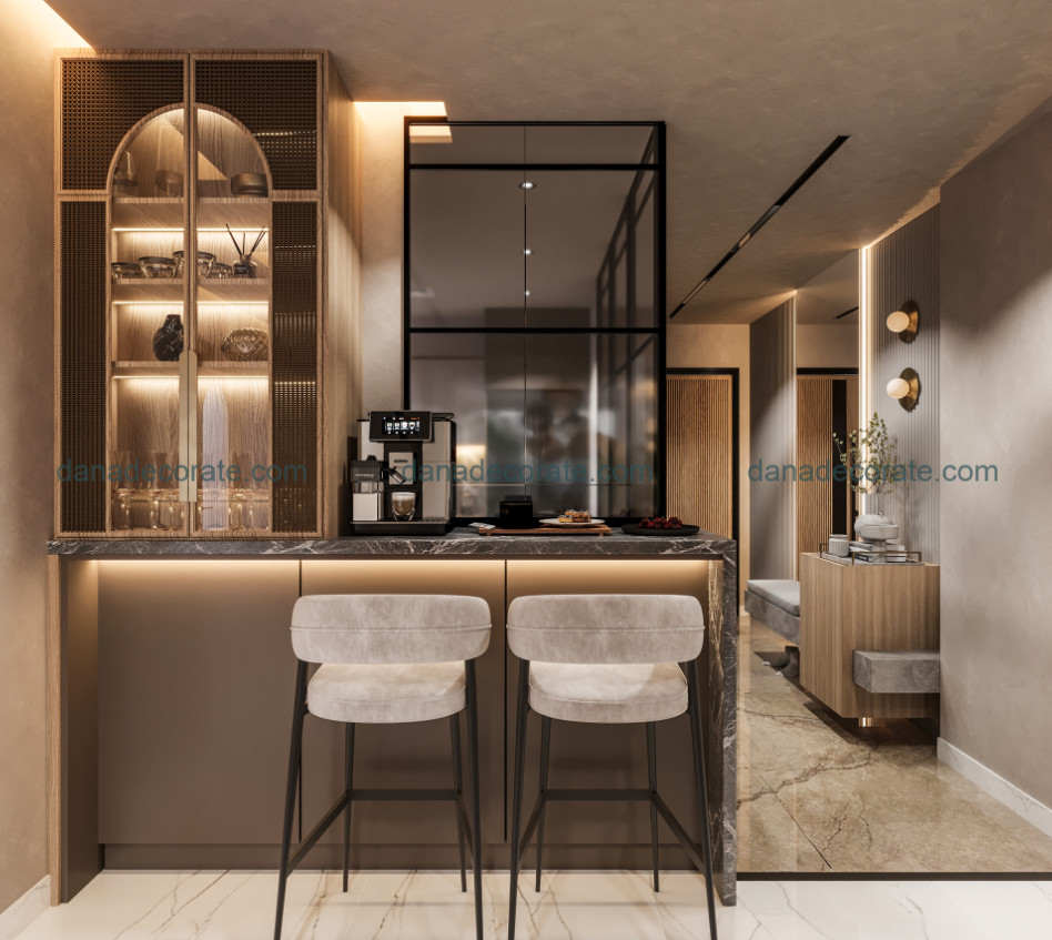 Thiết kế thi công phòng bếp trọn gói phong cách hiện đại sang trọng tại Đà Nẵng