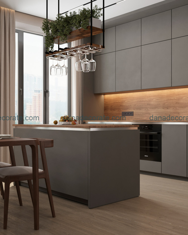 Thiết kế thi công phòng bếp trọn gói phong cách hiện đại sang trọng tại Đà Nẵng