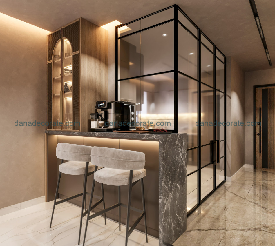 Thiết kế thi công phòng bếp trọn gói phong cách hiện đại sang trọng tại Đà Nẵng