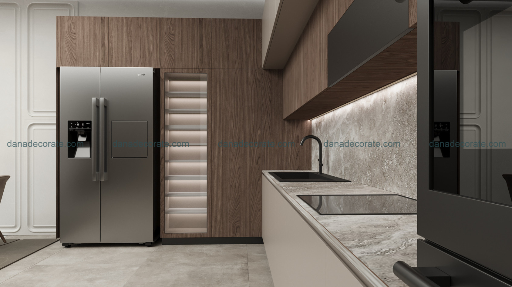 Thiết kế thi công phòng bếp trọn gói phong cách hiện đại sang trọng tại Đà Nẵng