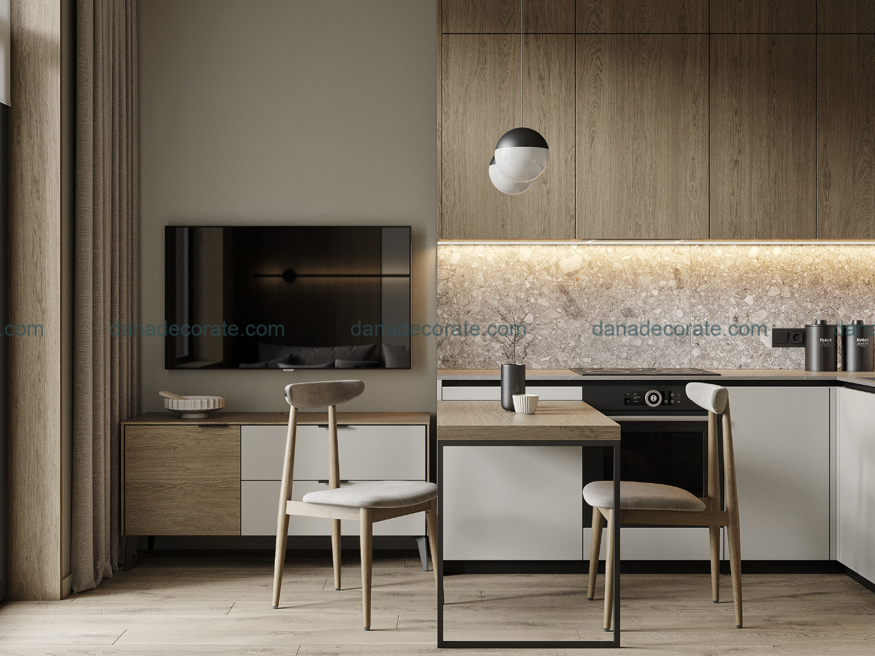 Thiết kế thi công phòng bếp trọn gói phong cách hiện đại sang trọng tại Đà Nẵng