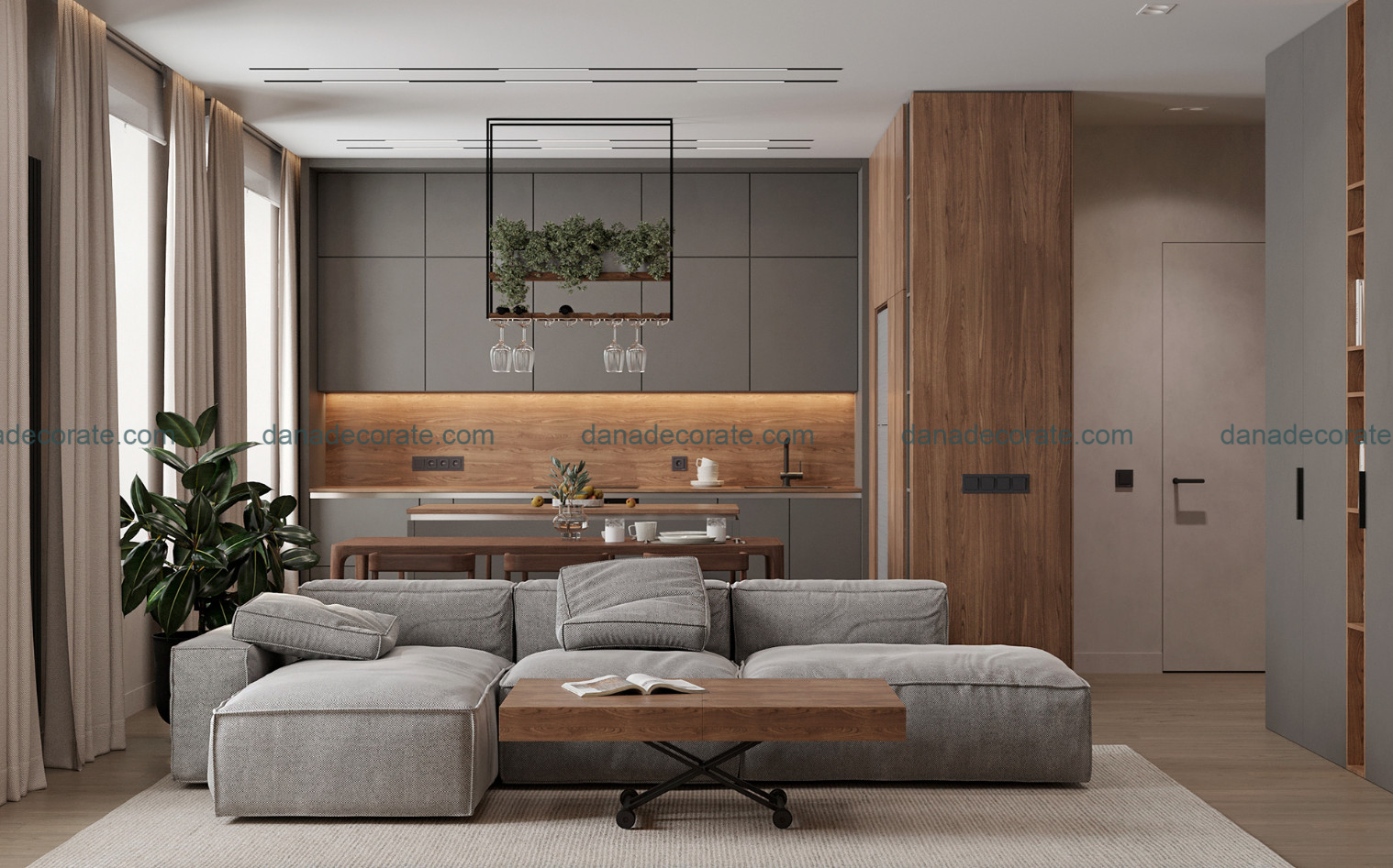 Thiết kế thi công phòng bếp trọn gói phong cách hiện đại sang trọng tại Đà Nẵng