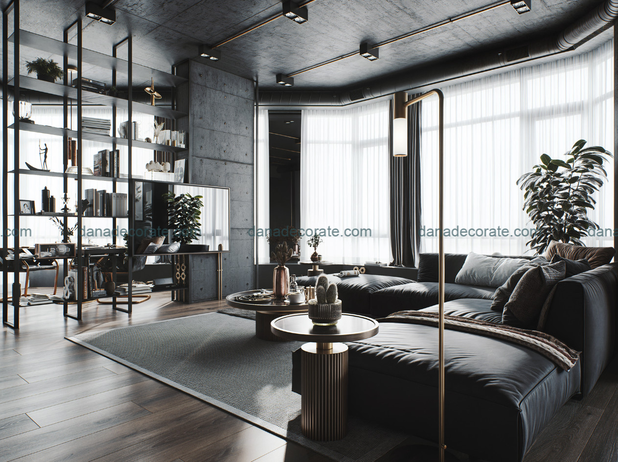 Thiết kế thi công phòng khách trọn gói theo phong cách hiện đại tại Đà Nẵng