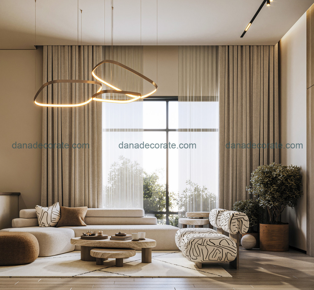 Thiết kế thi công phòng khách trọn gói theo phong cách hiện đại tại Đà Nẵng