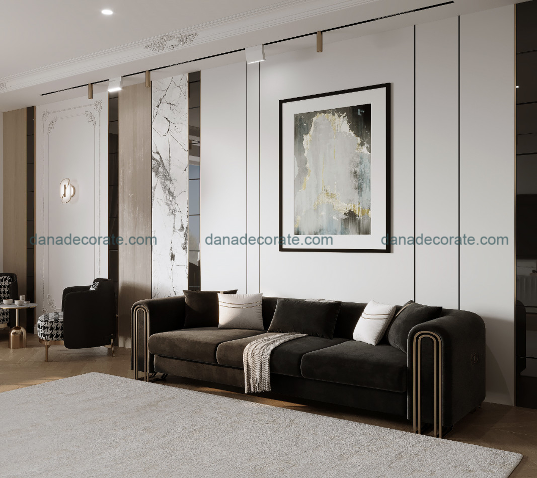 Thiết kế thi công phòng khách trọn gói theo phong cách hiện đại tại Đà Nẵng