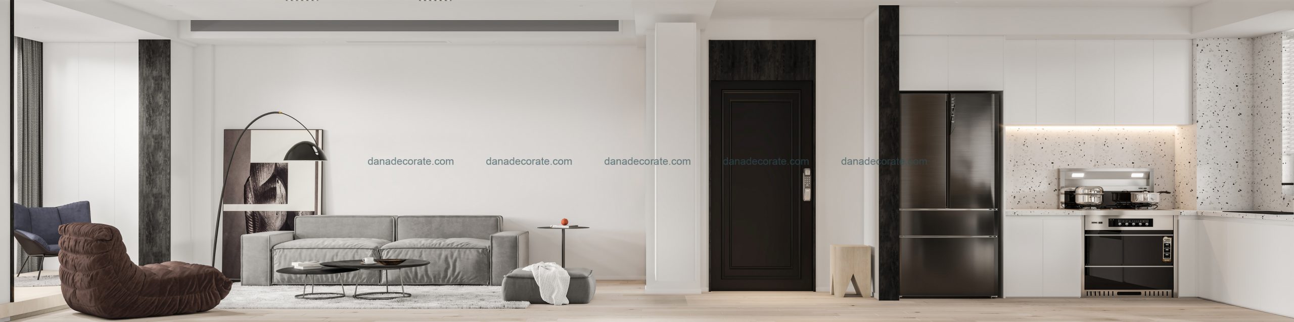 Thiết kế thi công trọn gói căn hộ cao cấp phong cách hiện đại sang trọng