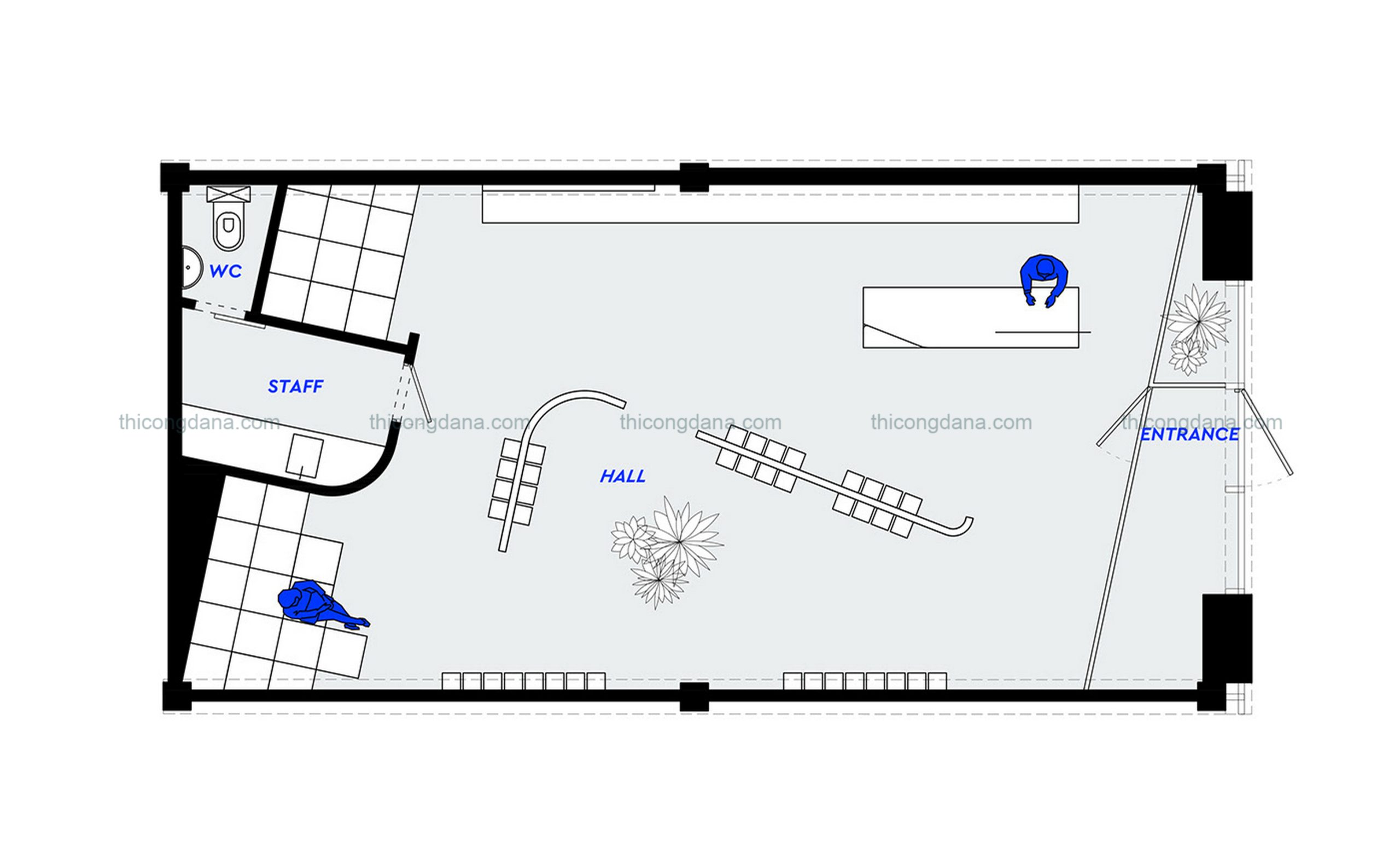 Thiết kế thi công trọn gói cửa hàng mắt kính thời trang phong cách hiện đại sang trọng tại Đà Nẵng