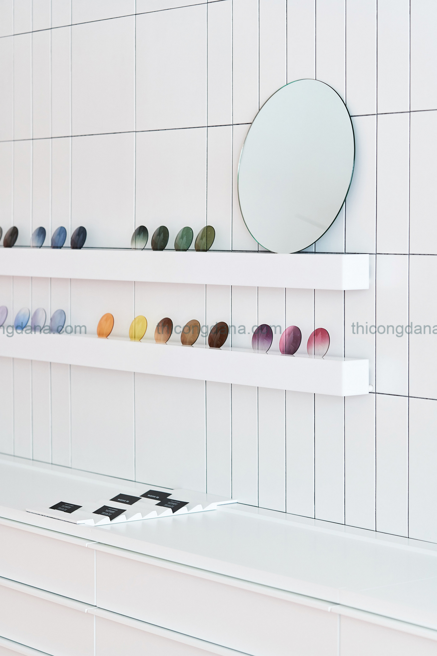 Thiết kế thi công trọn gói cửa hàng mắt kính thời trang phong cách hiện đại sang trọng tại Đà Nẵng