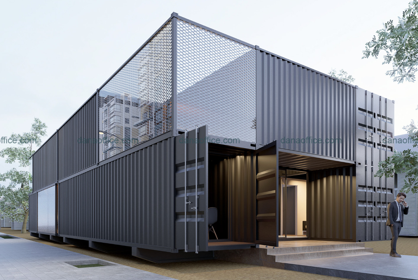 Thiết kế văn phòng container tại Đà Nẵng