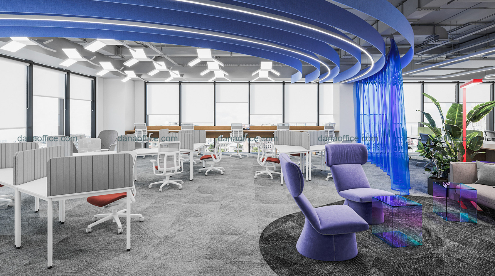 Thiết kế không gian văn phòng đẹp