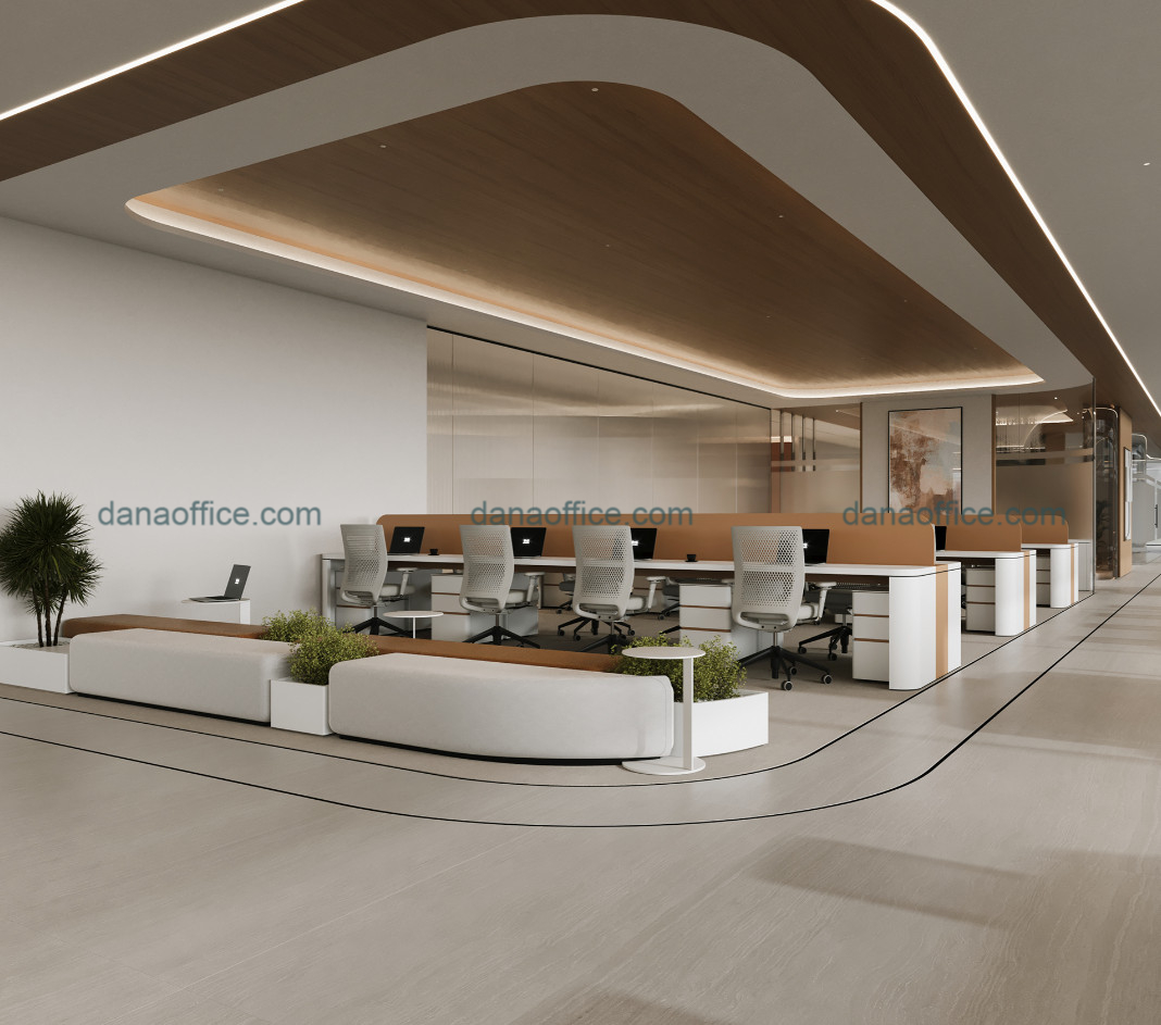 Bố trí phòng làm việc phong cách mở