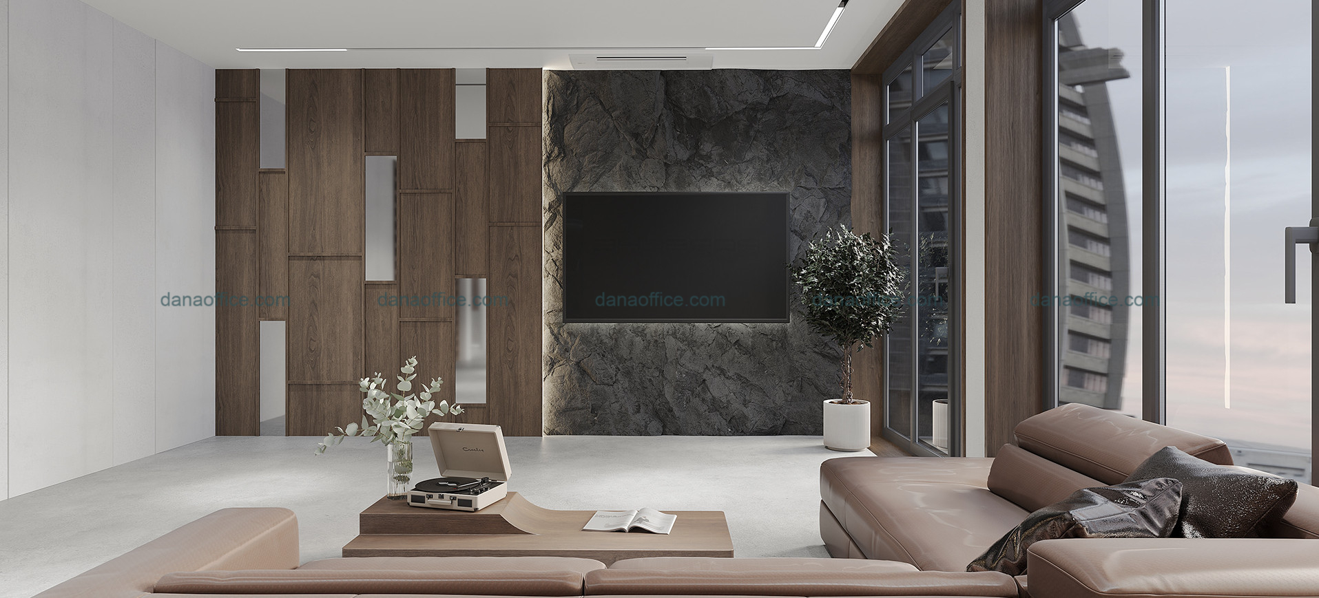 Thiết kế thi công nội thất văn phòng cao cấp sang trọng hiện đại