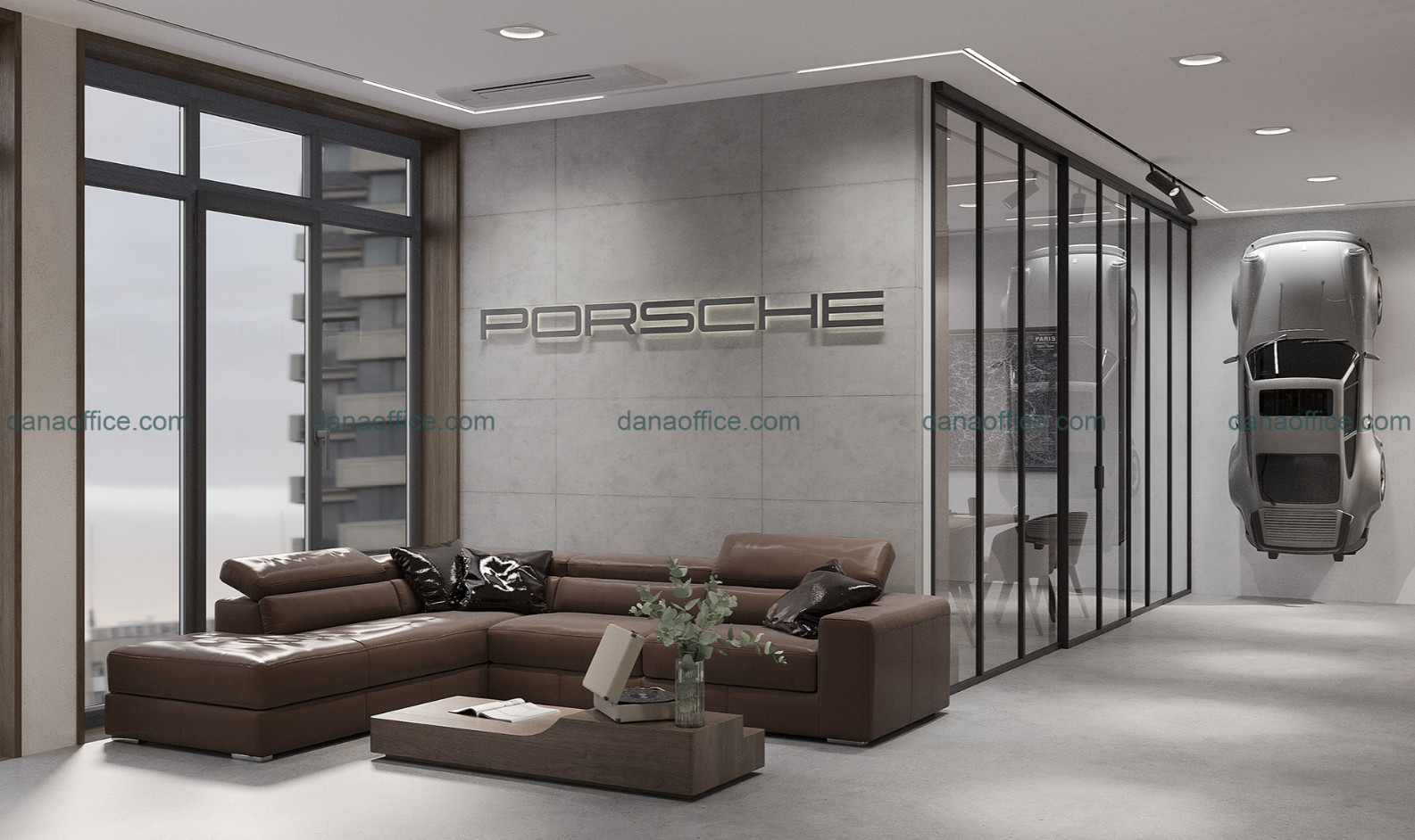 Thiết kế thi công nội thất văn phòng cao cấp sang trọng hiện đại