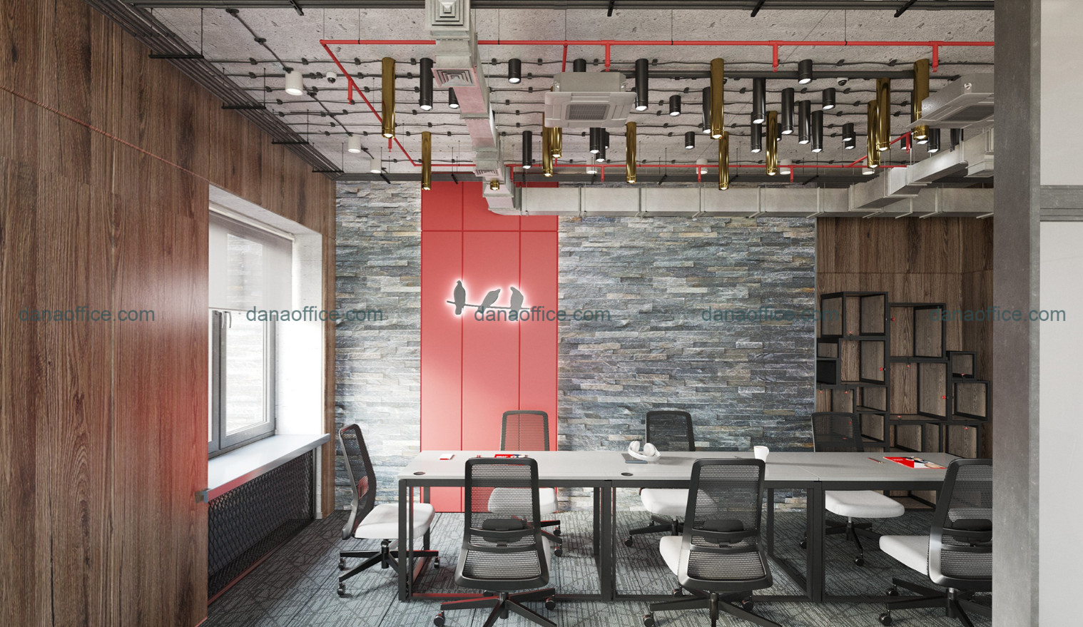 Không gian văn phòng mở linh hoạt