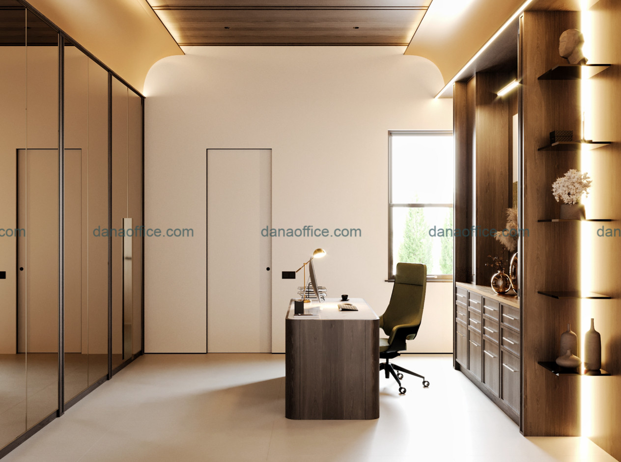 Thiết kế bàn làm việc riêng Giám đốc