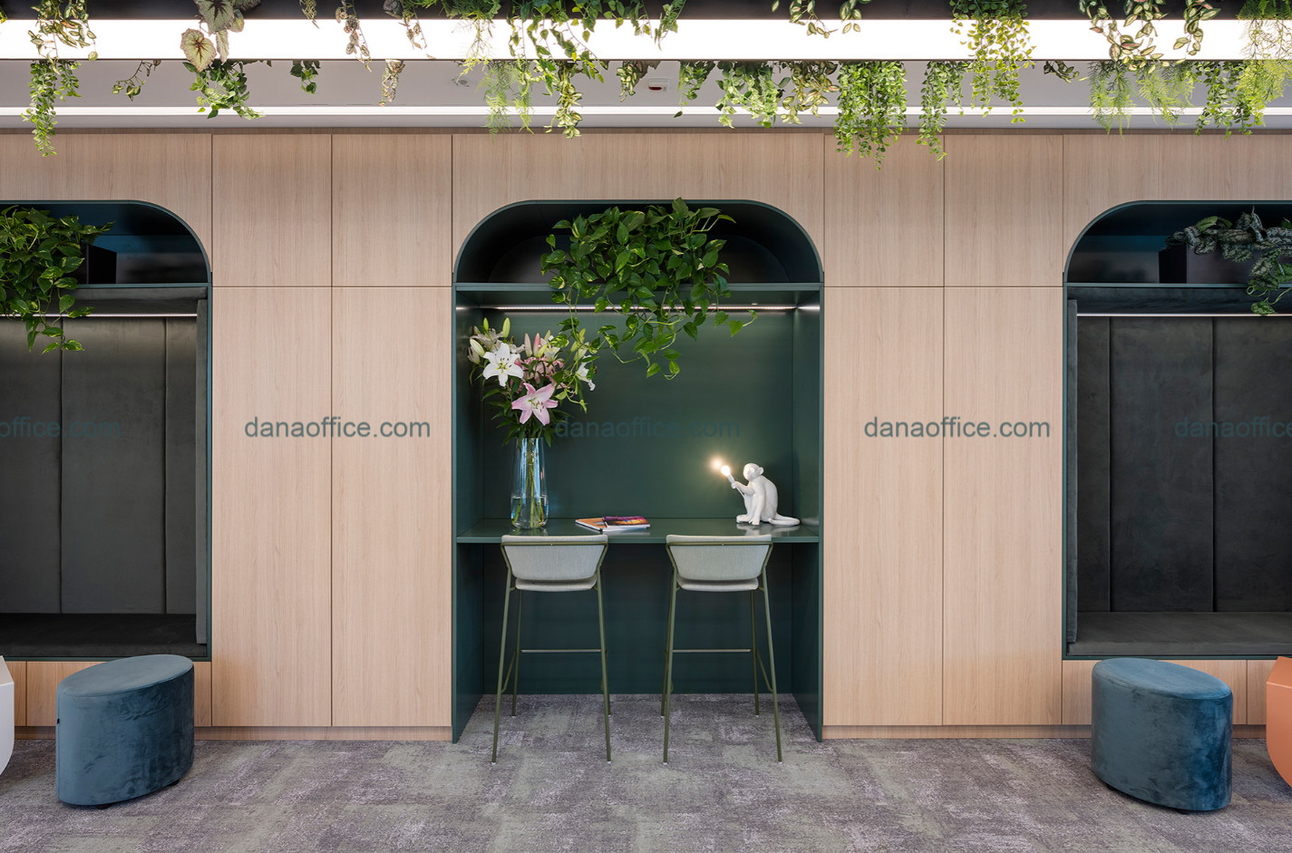 Không gian làm việc cực yên tĩnh và tươi mát