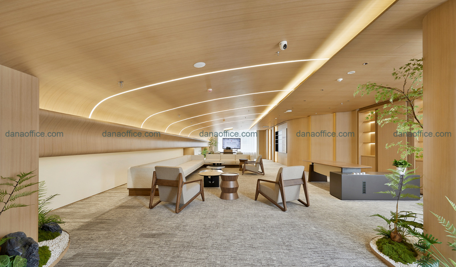 Không gian tiếp khách trang trọng, cao cấp