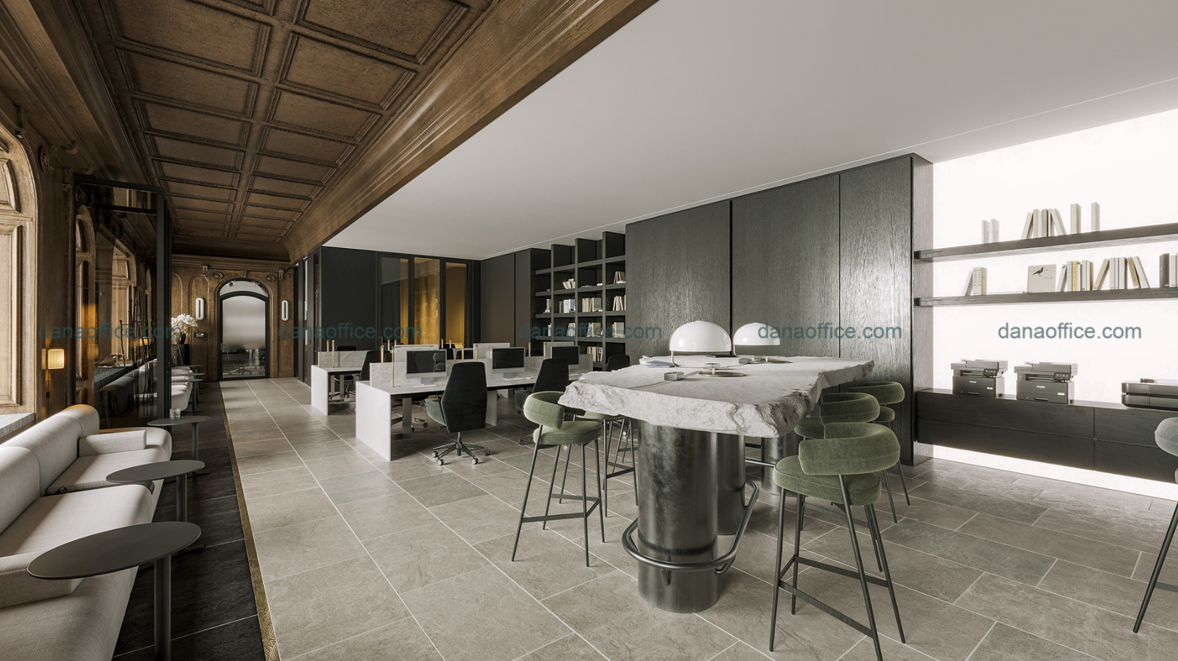 Bố trí thiết kế văn phòng làm việc thu hút, khác biệt