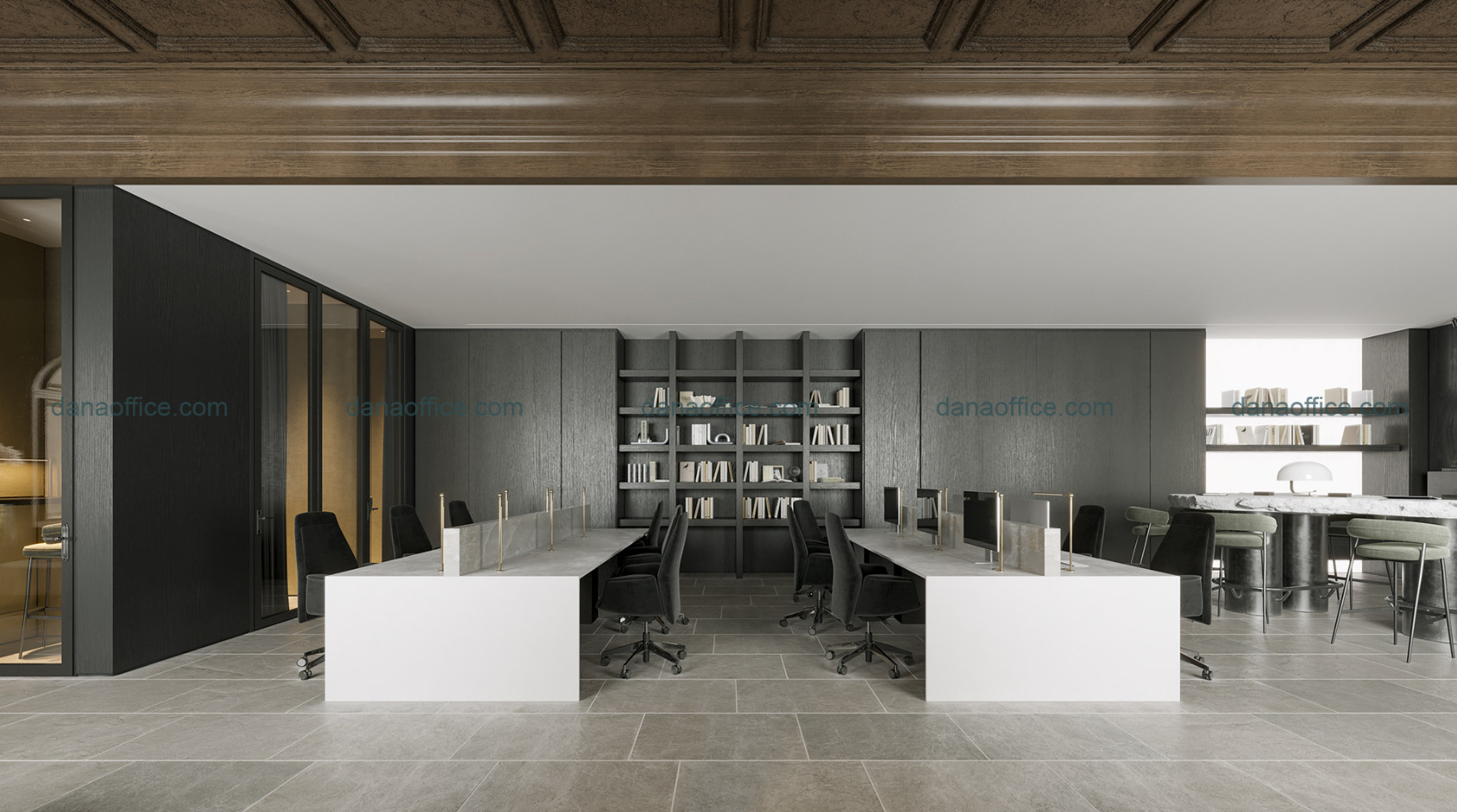 Khu vực làm việc không gian mở