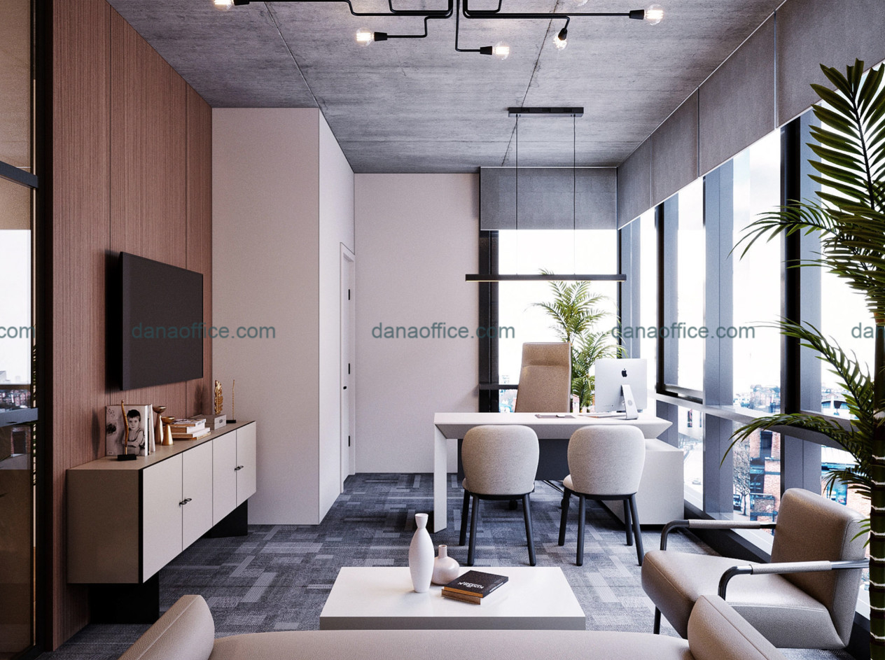 Mẫu thiết kế văn phòng 2 tầng ấn tượng