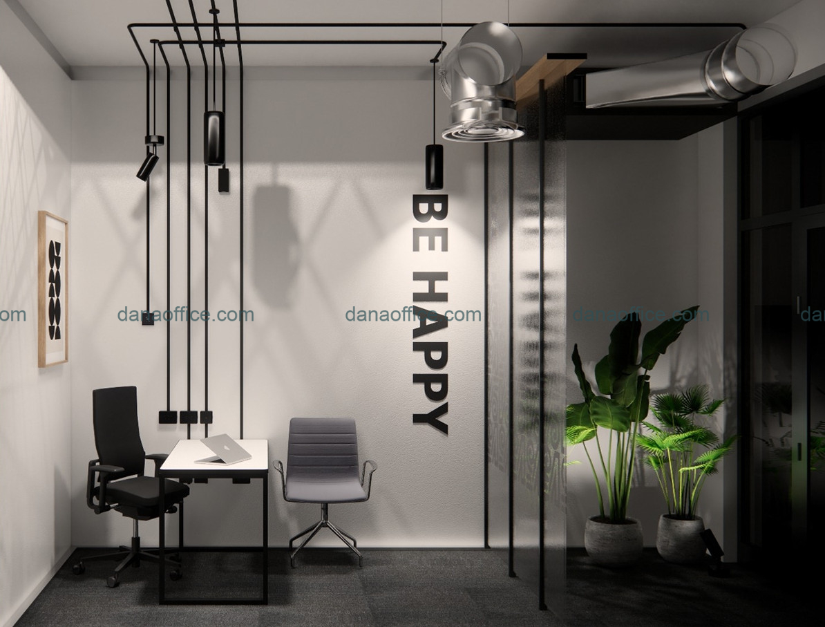 Cây xanh nơi góc phòng làm việc tươi tắn