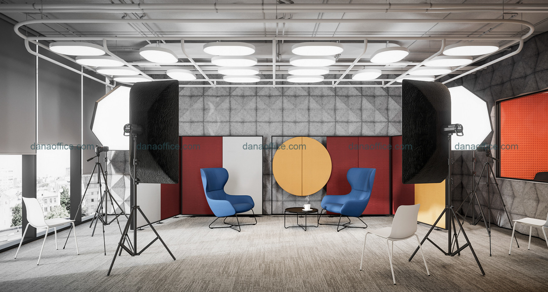 Khu vực phòng riêng quay dựng video, marketing