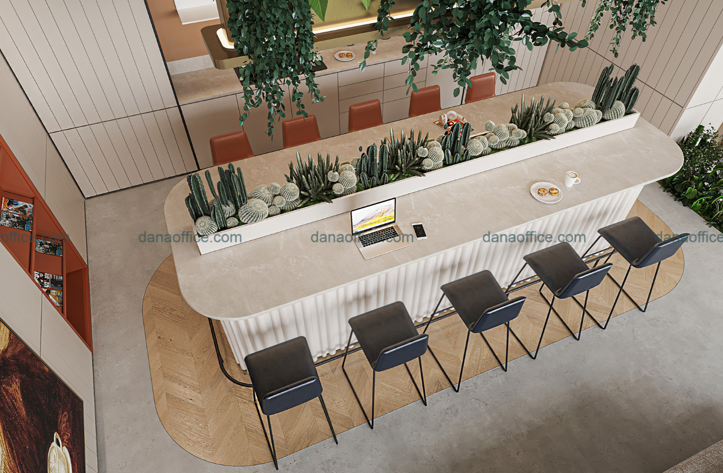 Khu vực làm việc chung ấn tượng