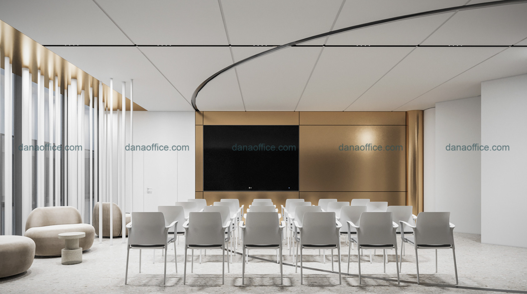 Mẫu thiết kế văn phòng ấn tượng