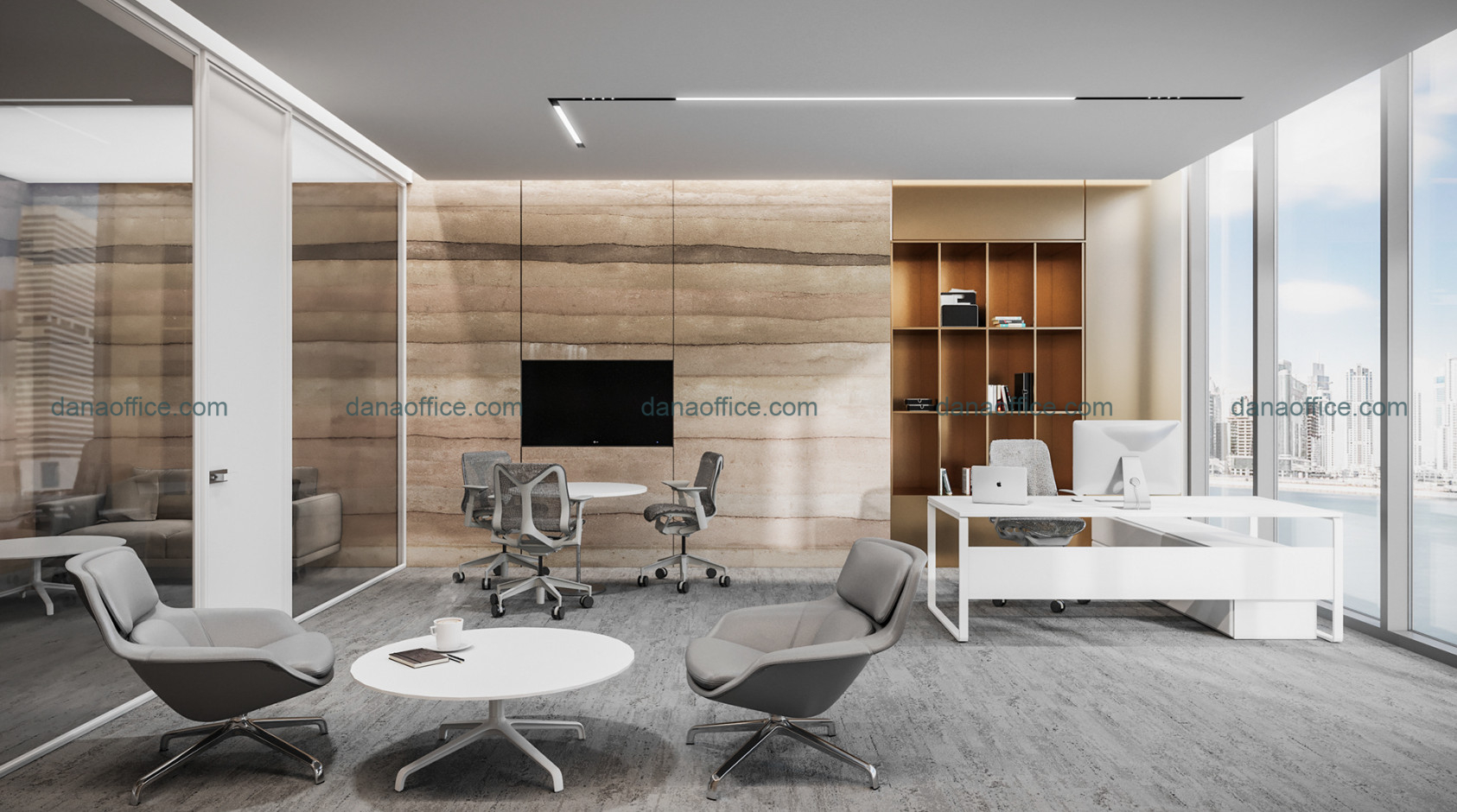 Khu vực tiếp khách, trao đổi mở