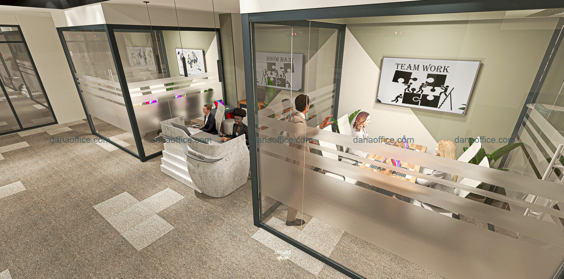 Thiết kế văn phòng hiện đại