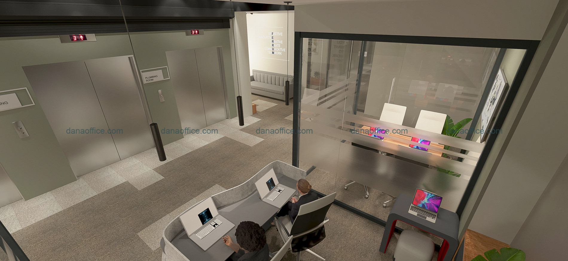 Phòng làm việc tiện nghi