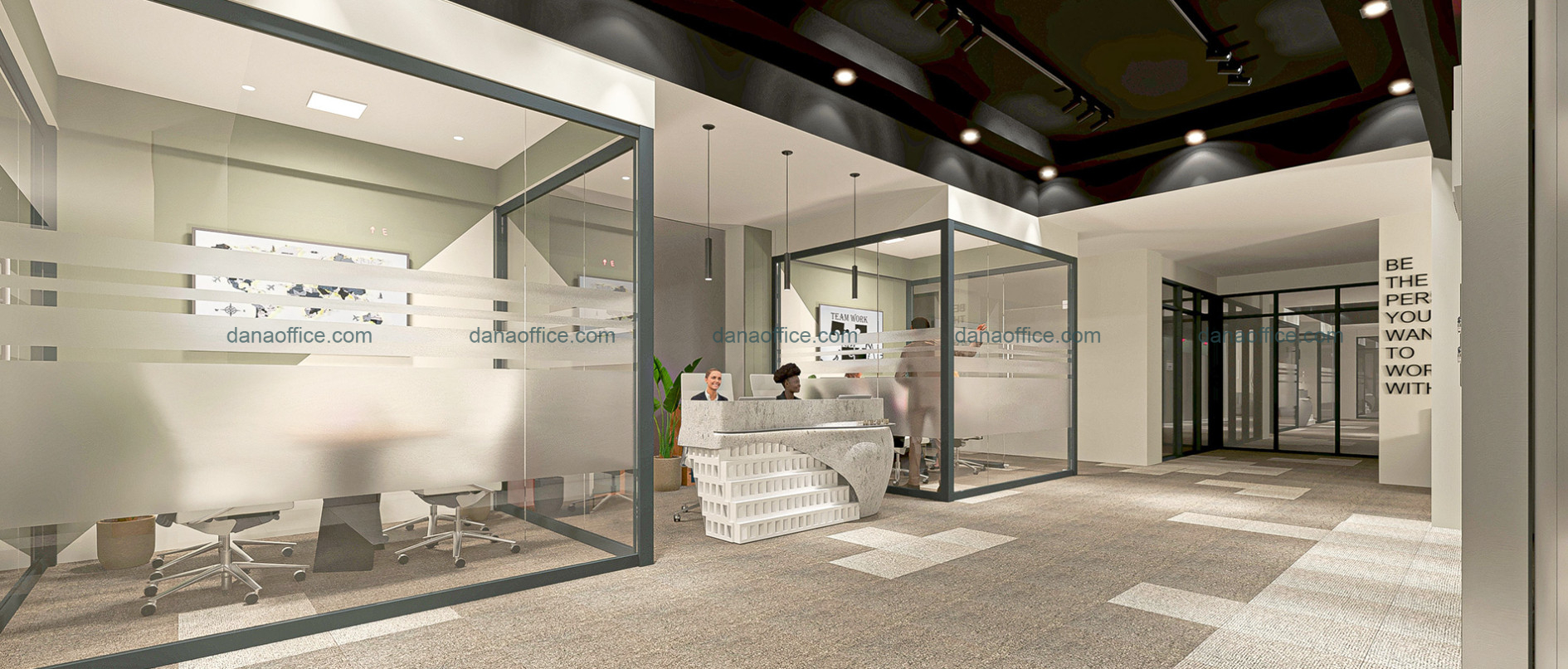 Bố trí cửa kính ấn tượng thu hút