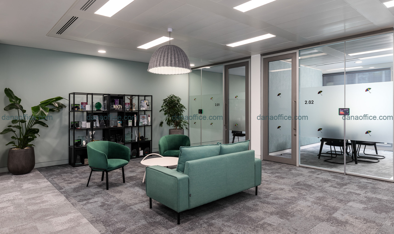 Khu vực tiếp khách chuyên nghiệp, yên tĩnh